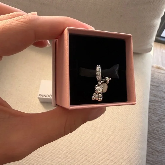 Pandora Baby Teddy Bear Dangle Charm NEW - Comes with original box - Picture 4 of 4